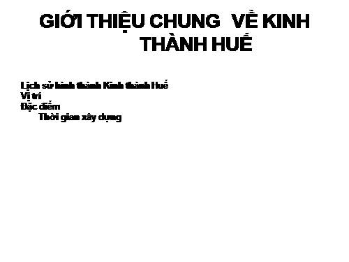 Bài 28. Kinh thành Huế