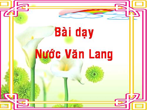 Bài 1. Nước Văn Lang