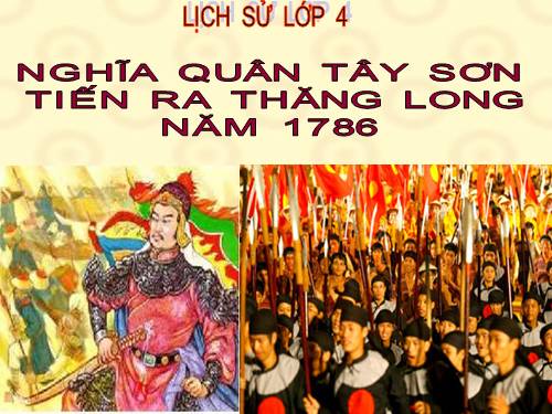 Bài 24. Nghĩa quân Tây Sơn tiến ra Thăng Long (Năm 1786)