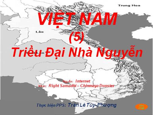 LỊCH SỬ VN- CÁC TRIỀU ĐẠI NHÀ NGUYỄN