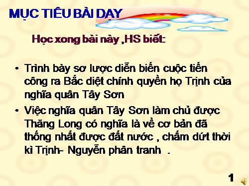 Bài 24. Nghĩa quân Tây Sơn tiến ra Thăng Long (Năm 1786)