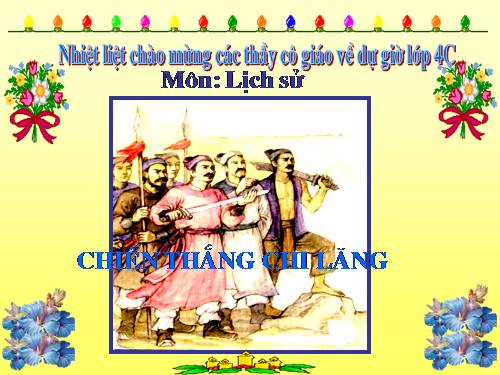 Bài 16. Chiến thắng Chi Lăng