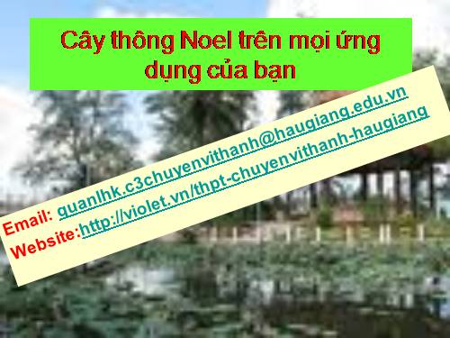 Cây thông Noel trên mọi ứng dụng của bạn