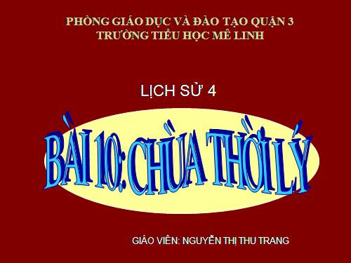 Bài 10. Chùa thời Lý