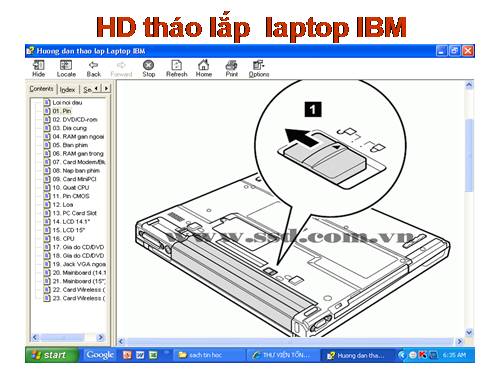 HD thao lap laptop IBM