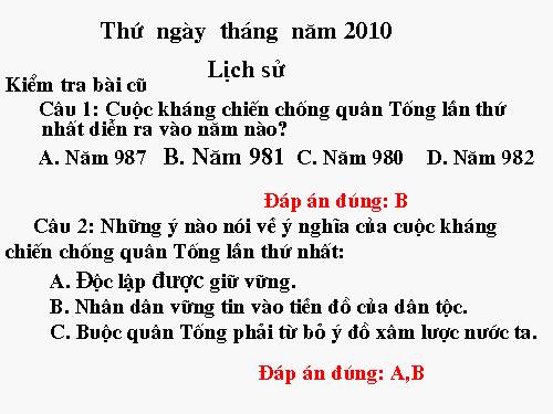 Bài 9. Nhà Lý dời đô ra Thăng Long