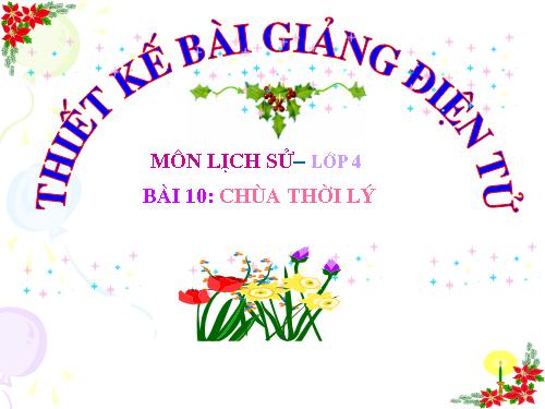 Bài 10. Chùa thời Lý