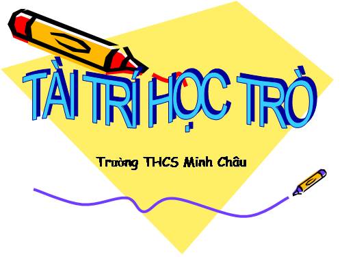 Tài trí học trò