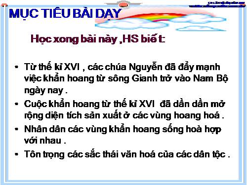 Bài 22. Cuộc khẩn hoang ở Đàng Trong