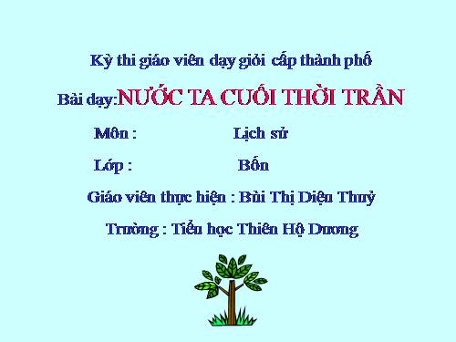 Bài 15. Nước ta cuối thời Trần