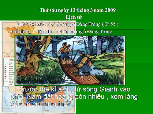 Bài 22. Cuộc khẩn hoang ở Đàng Trong