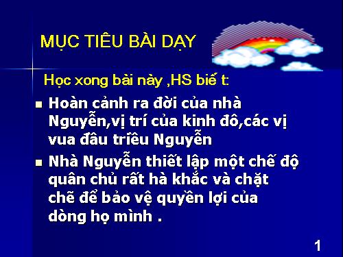 Bài 27. Nhà Nguyễn thành lập