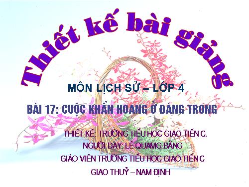 Bài 22. Cuộc khẩn hoang ở Đàng Trong