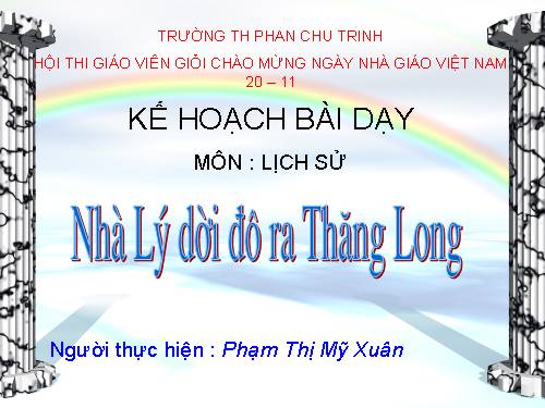 Bài 9. Nhà Lý dời đô ra Thăng Long