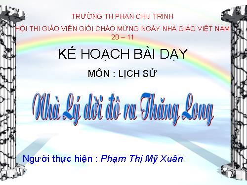 Bài 9. Nhà Lý dời đô ra Thăng Long