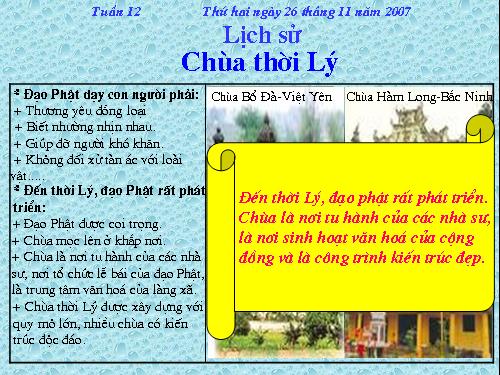 Bài 10. Chùa thời Lý