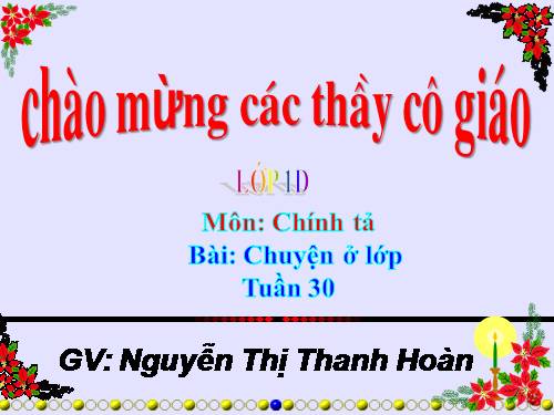 Tuần 7. Chuyện ở lớp