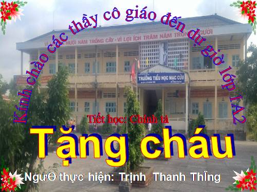 Tuần 1. Tặng cháu