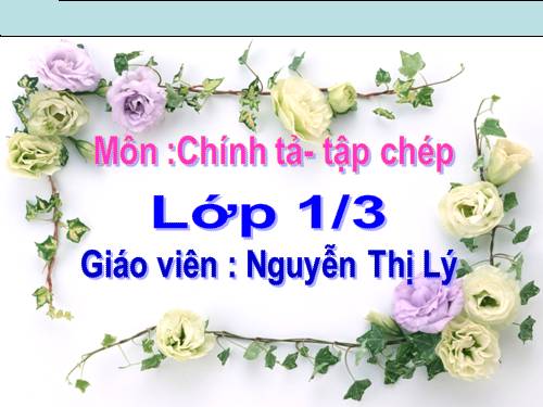 Tuần 6. Mời vào