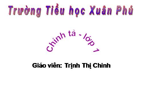 Tuần 1. Tặng cháu