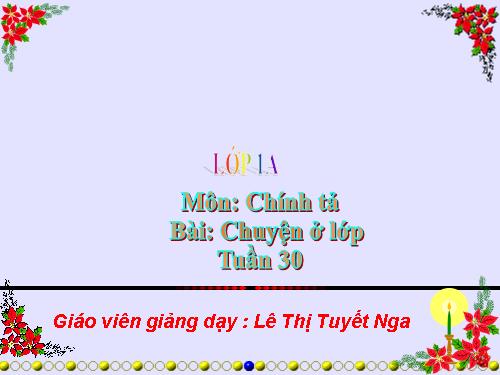 Tuần 7. Chuyện ở lớp