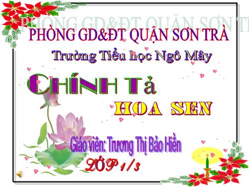 Tuần 6. Hoa sen