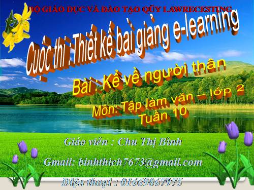 Tuần 10. Kể về người thân