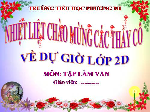 Tuần 30. Nghe - trả lời câu hỏi