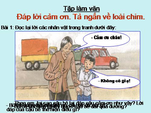 Tuần 19. Đáp lời chào, lời tự giới thiệu