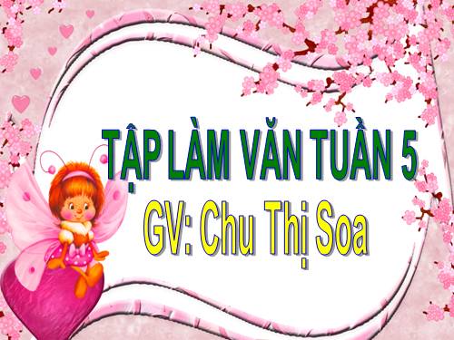 Tuần 5. Trả lời câu hỏi. Đặt tên cho bài. Luyện tập về mục lục sách