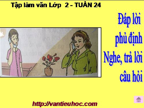 Tuần 24. Đáp lời phủ định. Nghe - trả lời câu hỏi