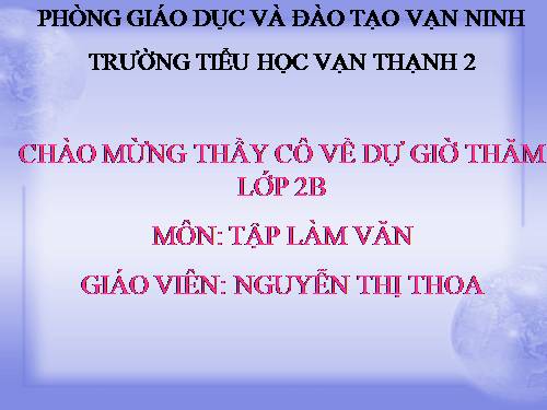 Tuần 26. Đáp lời đồng ý. Tả ngắn về biển