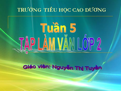 Tuần 5. Trả lời câu hỏi. Đặt tên cho bài. Luyện tập về mục lục sách