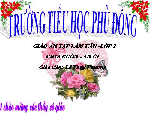 Tuần 11. Chia buồn, an ủi