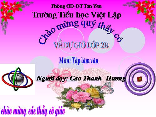 Tuần 28. Đáp lời chia vui. Tả ngắn về cây cối