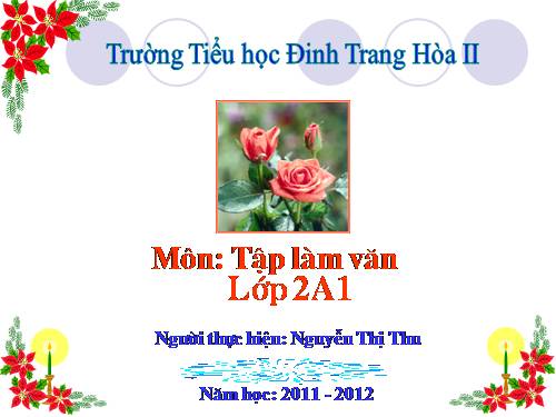 Tuần 10. Kể về người thân