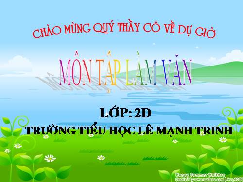 Tuần 13. Kể về gia đình