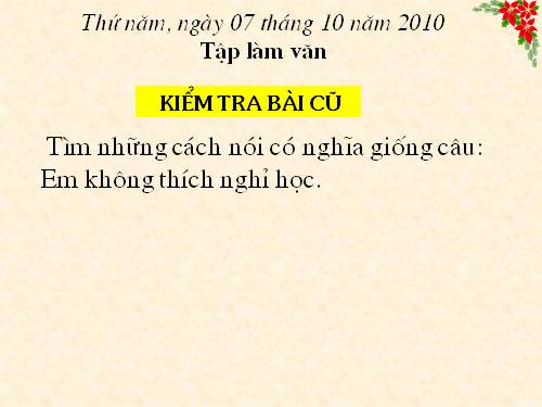 Tuần 7. Kể ngắn theo tranh. Luyện tập về thời khoá biểu