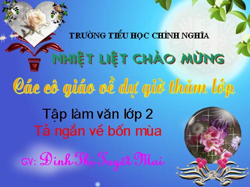 Tuần 20. Tả ngắn về bốn mùa