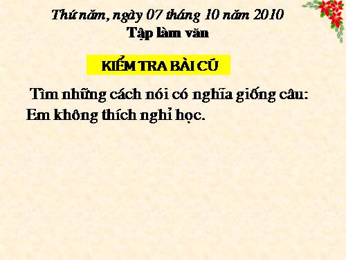 Tuần 7. Kể ngắn theo tranh. Luyện tập về thời khoá biểu