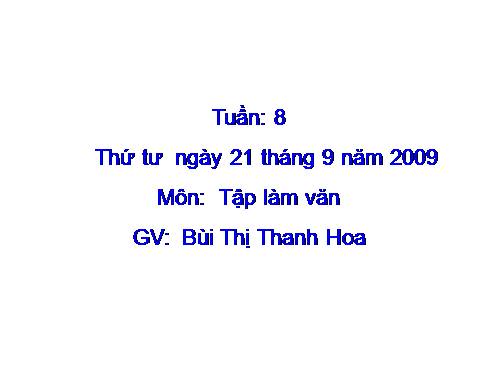 Tuần 8. Mời, nhờ, yêu cầu, đề nghị. Kể ngắn theo câu hỏi