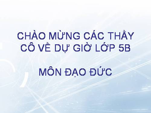 Bài 6. Kính già, yêu trẻ