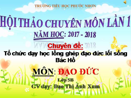 Bài 2. Có trách nhiệm về việc làm của mình