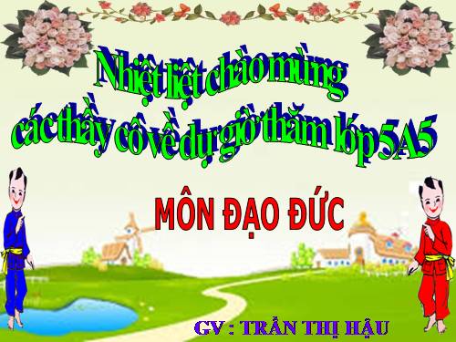 Bài 5. Tình bạn