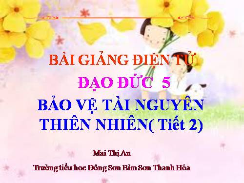 Bài 14. Bảo vệ tài nguyên thiên nhiên