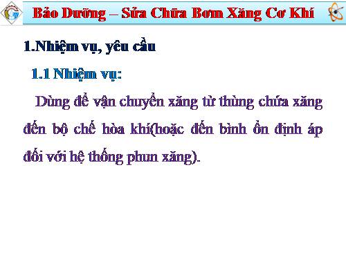 Bơm xăng cơ khí