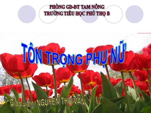 Bài 7. Tôn trọng phụ nữ