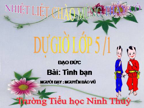 Bài 5. Tình bạn