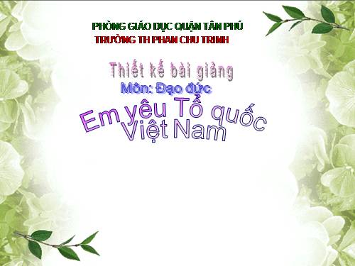 Bài 11. Em yêu Tổ quốc Việt Nam