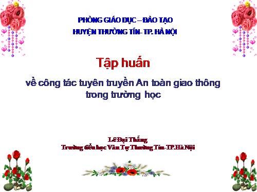 ATGT Lê Đại Thắng